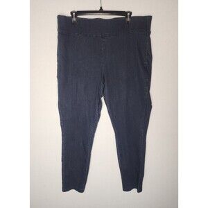 Torrid Denim Pull On Slim Cropped Leg Dark Wash Stretch Womens Size 18